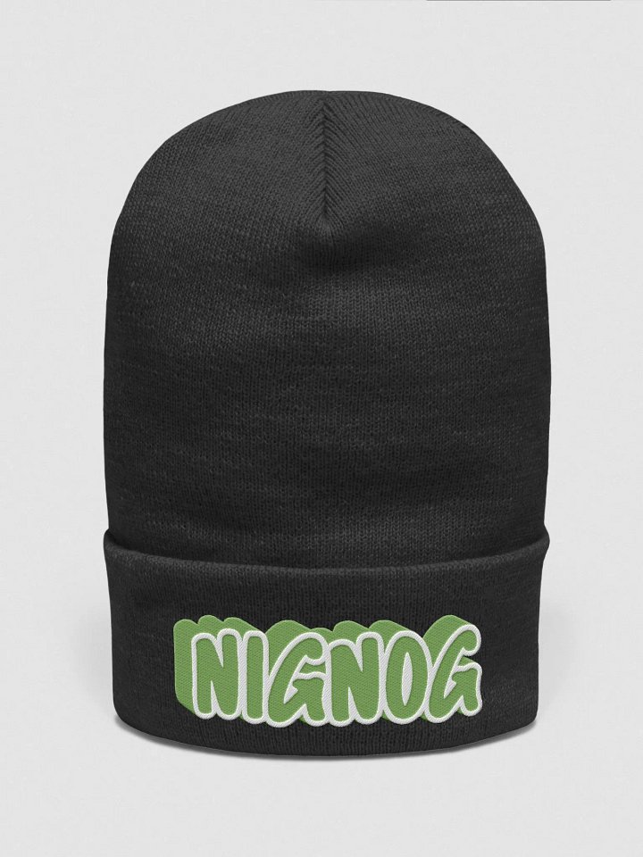 GREEN NigNog Beanie product image (1)