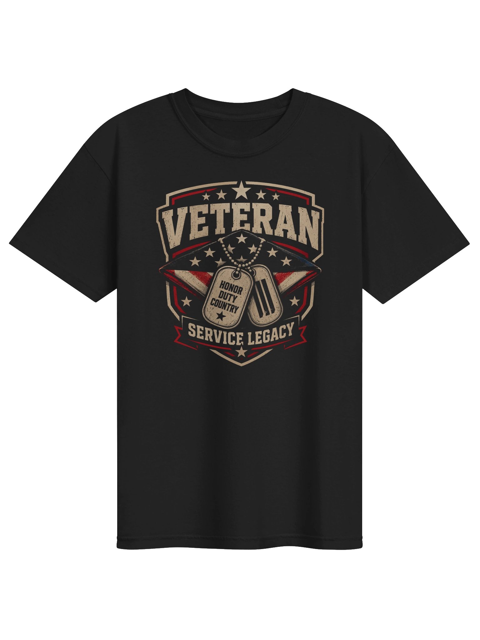 Veteran T-Shirt | Bold Patriotic Service Legacy Graphic Tee product image (1)