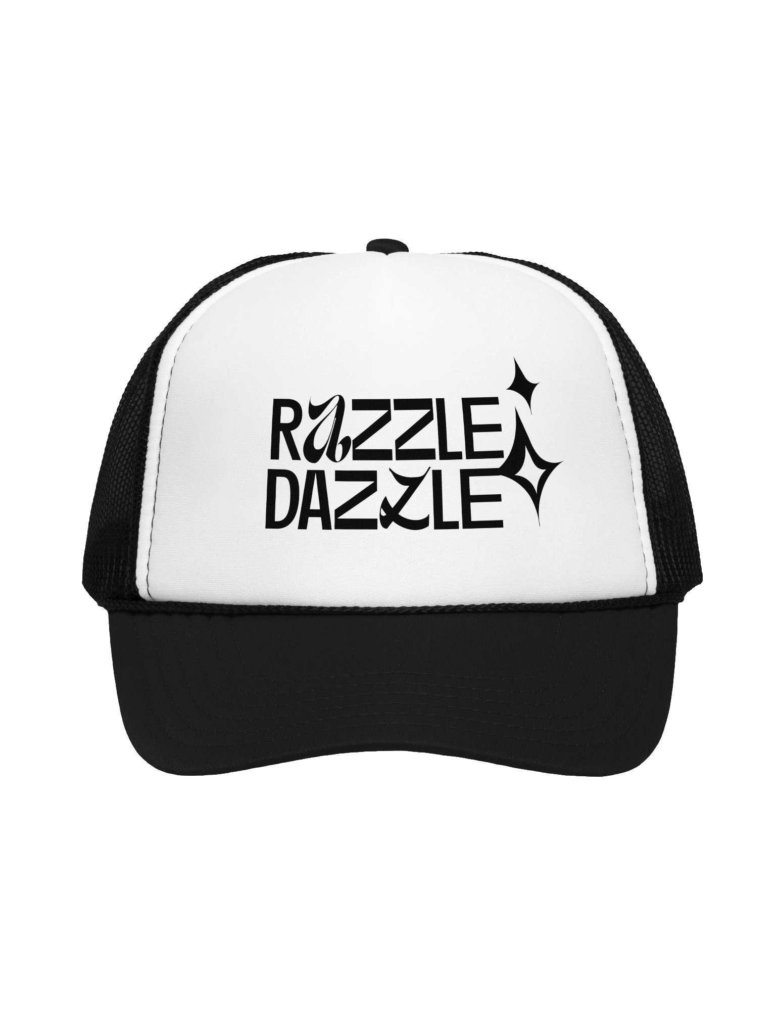 Razzle Dazzle Two Tone Trucker Hat (Black) product image (1)