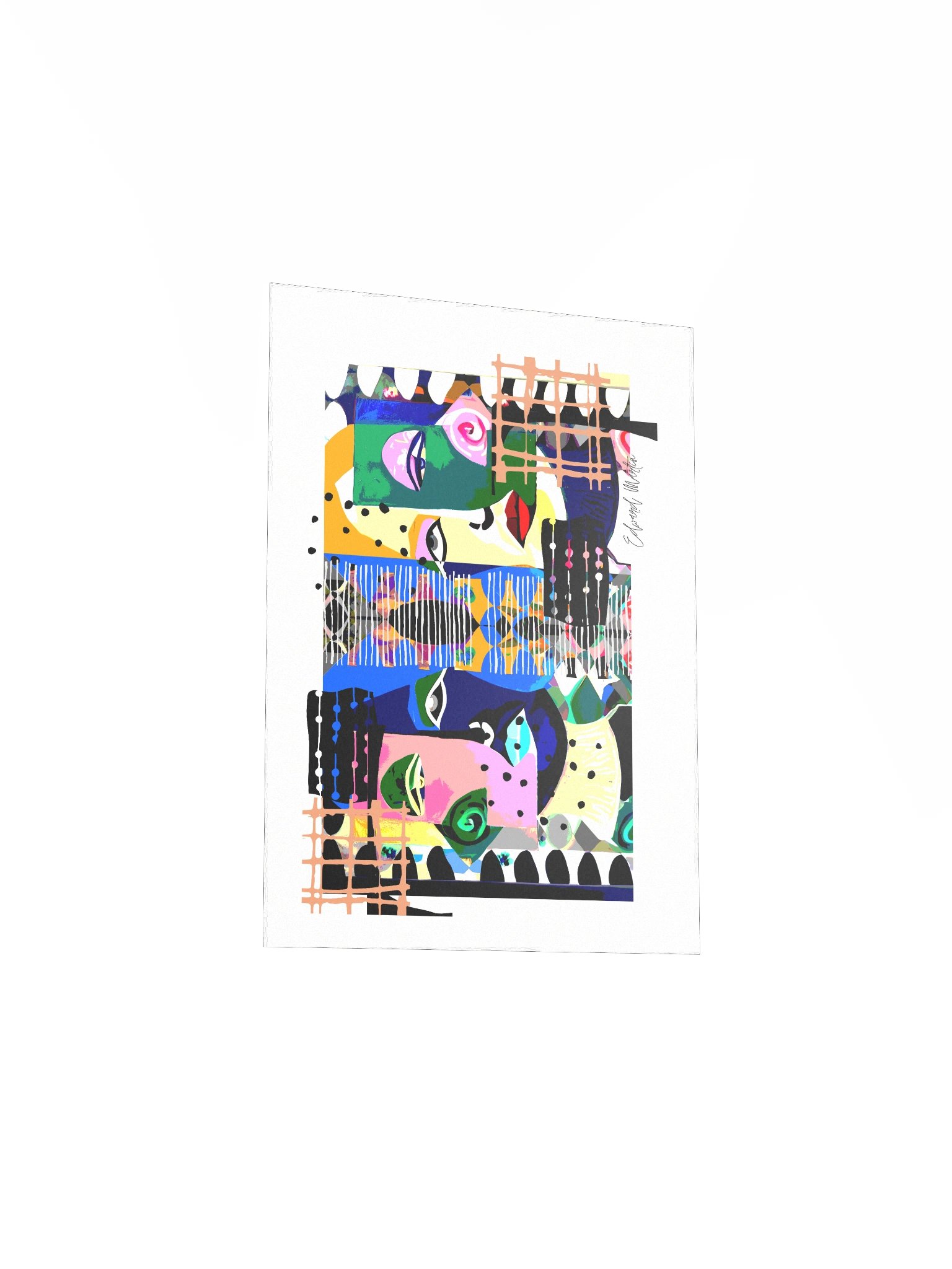 Two Sides by Edward Martin. Mixed Media Collage Print product image (5)
