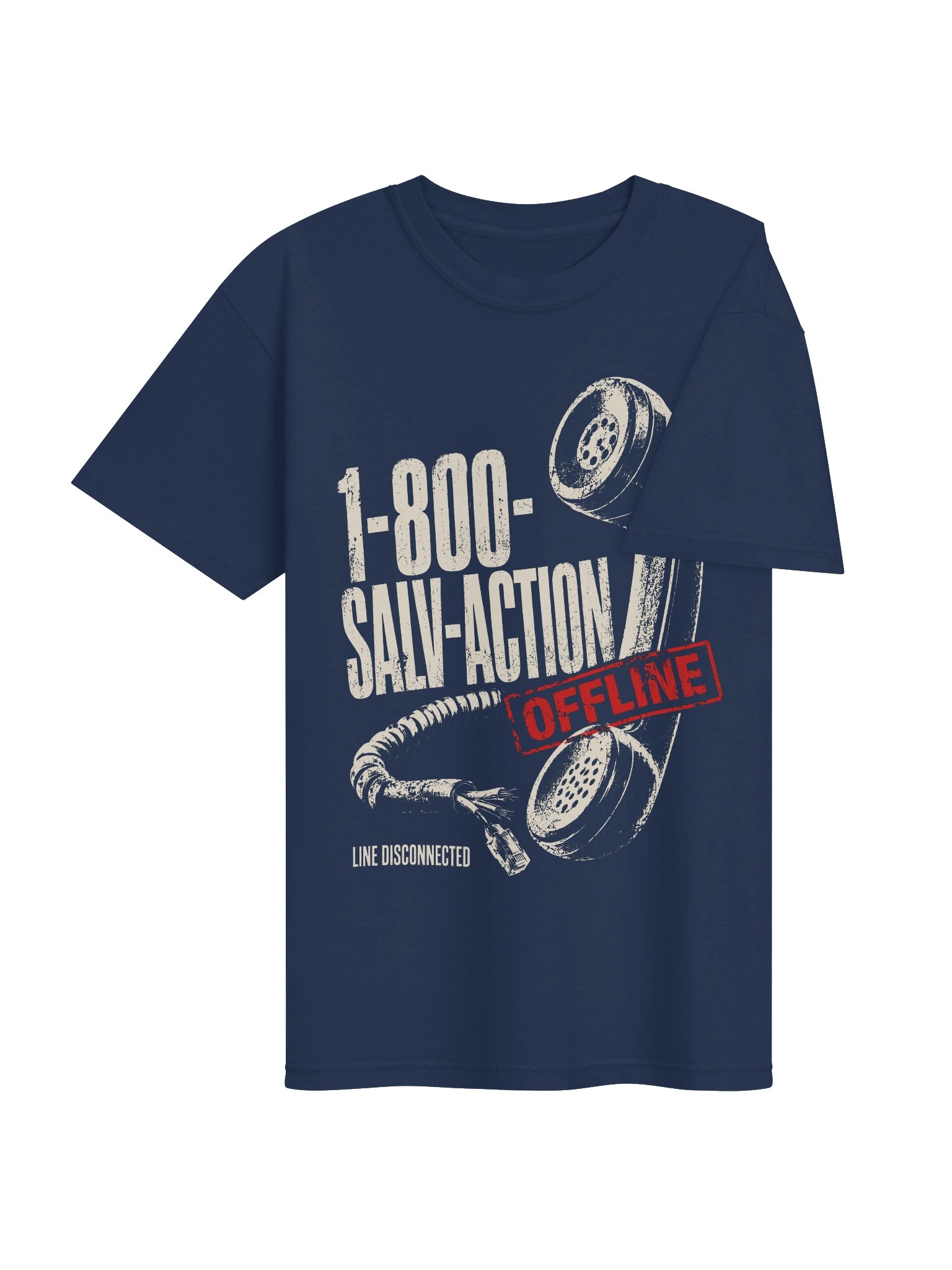 Offline Retro Phone | Heavyweight Graphic Tee product image (12)