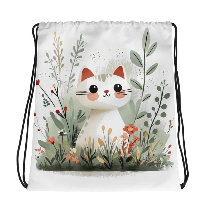 Cute Cat Drawstring Bag product image (1)