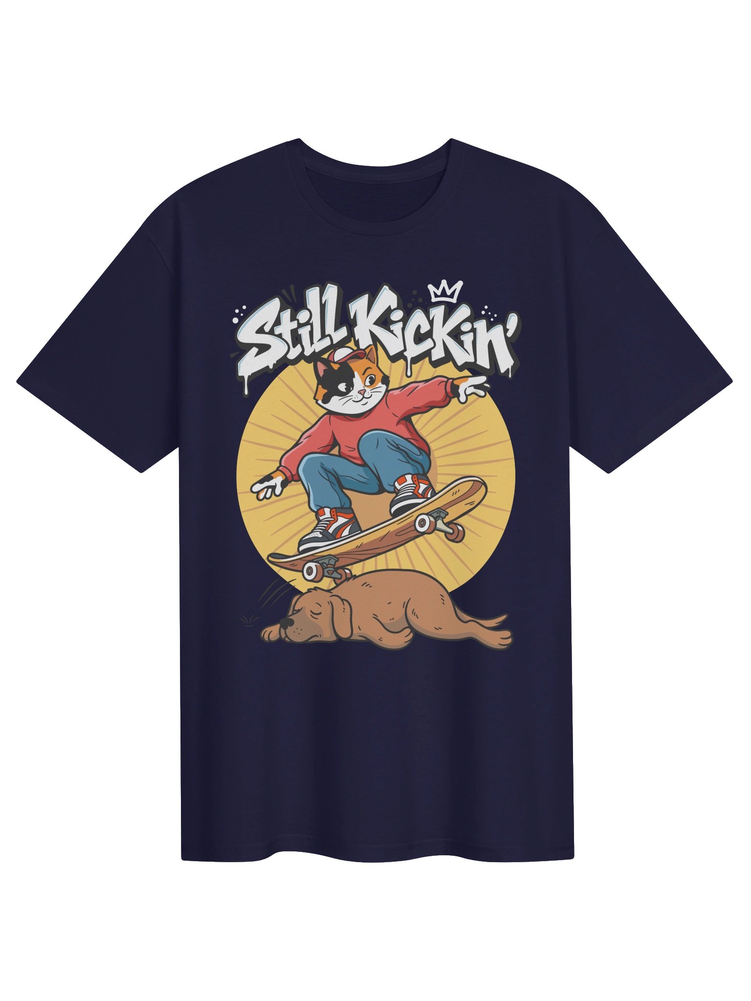 Still Kickin' Calico Cat Shirt product image (2)