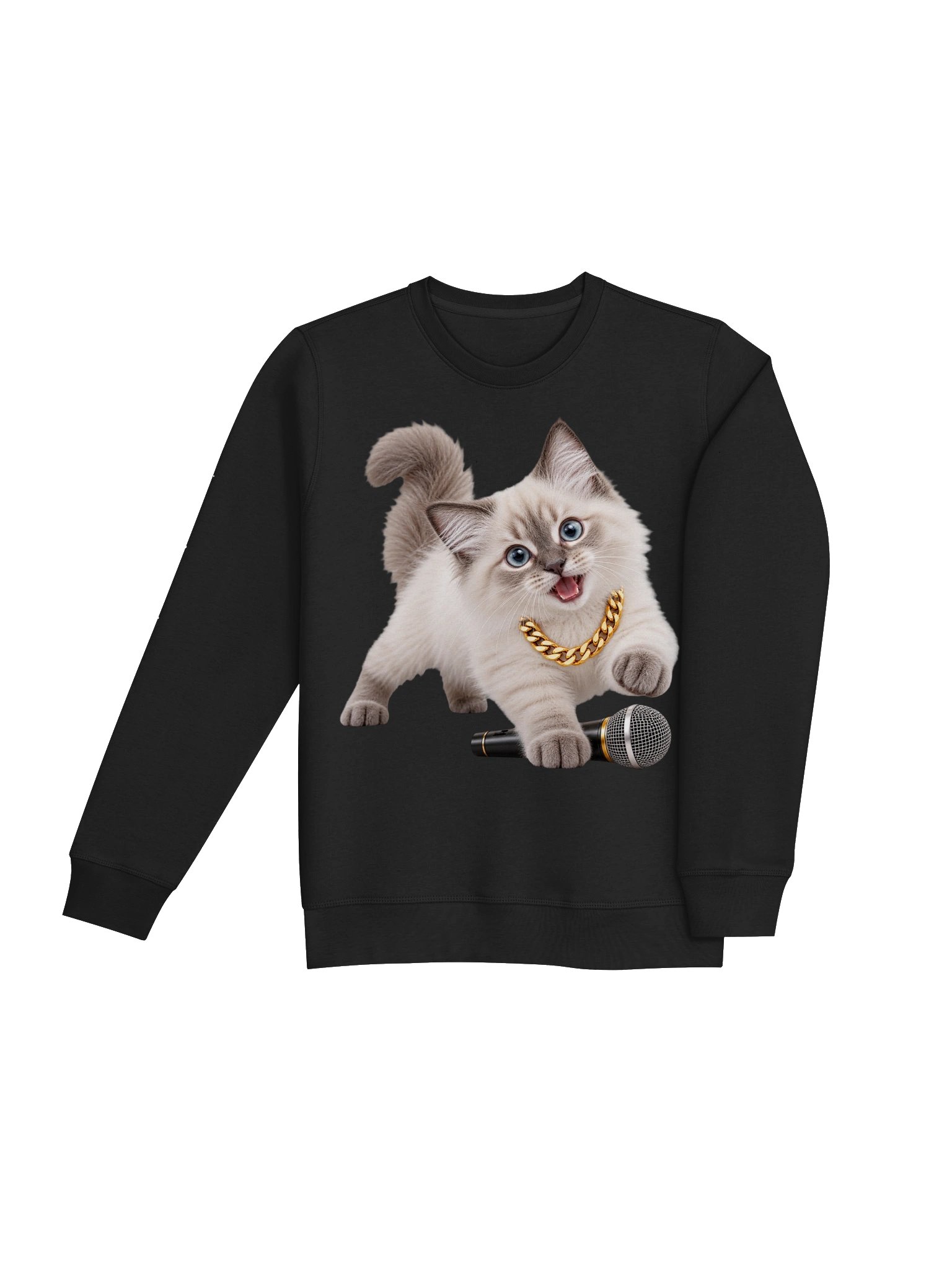 Hip Hop Neva Masquerade Kitten – Organic Unisex Sweatshirt product image (18)