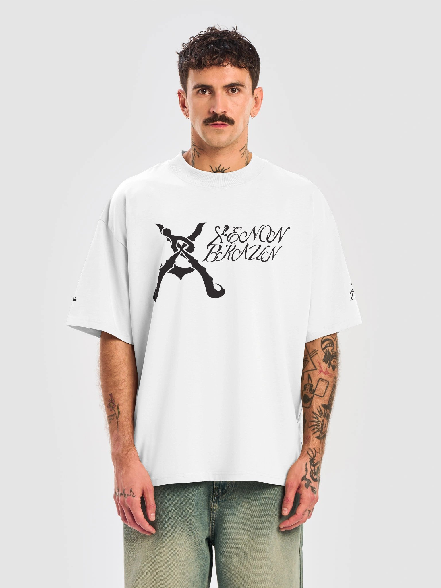 Xenon Braun Staple Black Logo with Text Tee product image (5)