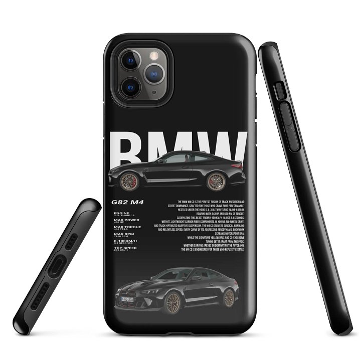 BMW G82 M4 iPhone Case – Shockproof Slim Fit Cover for iPhone – Car Enthusiast Gift Design product image (1)