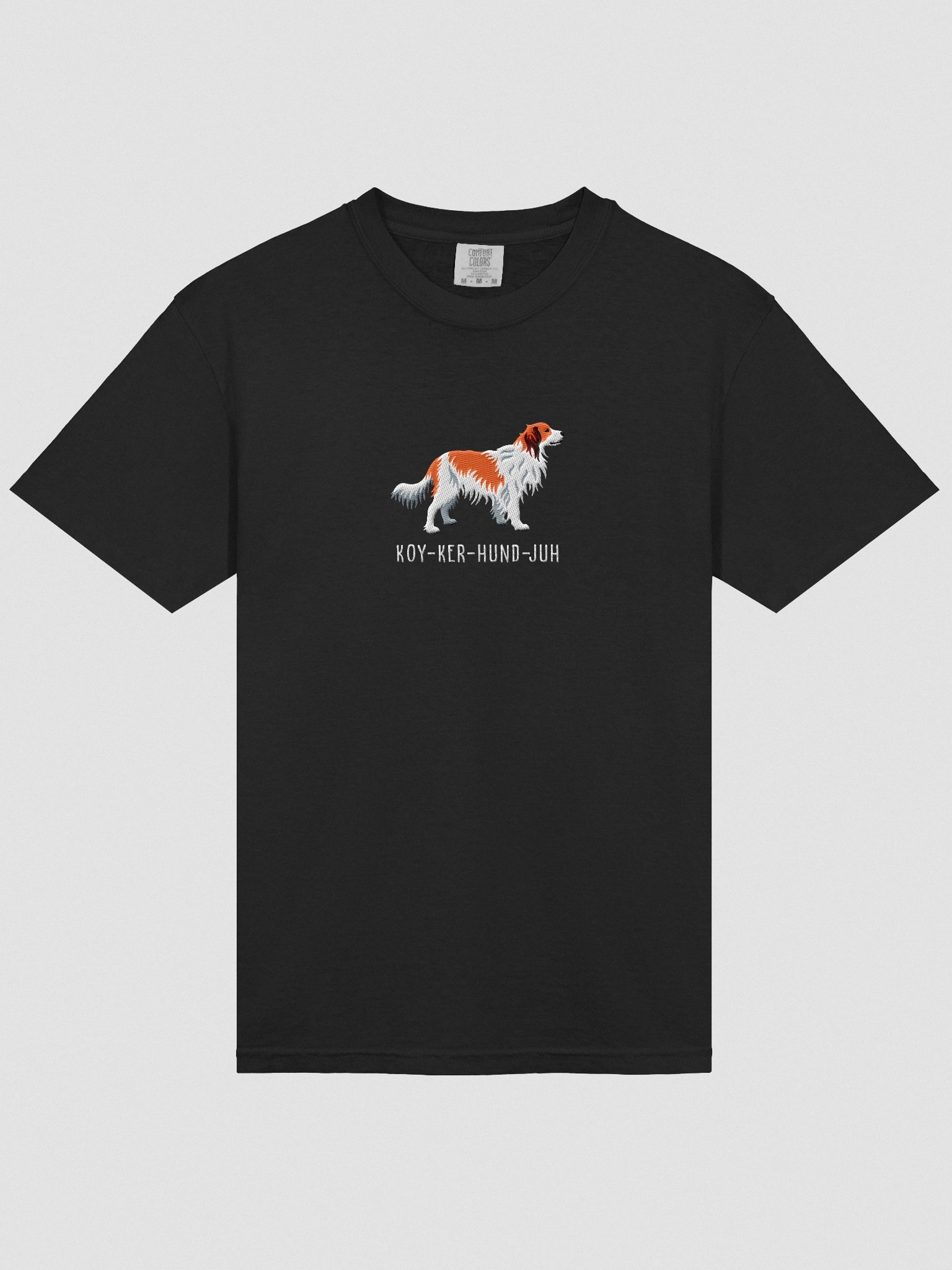 Koy-Ker-Hund-Juh T-Shirt(Embroidered) of a Kooikerhondje product image (6)
