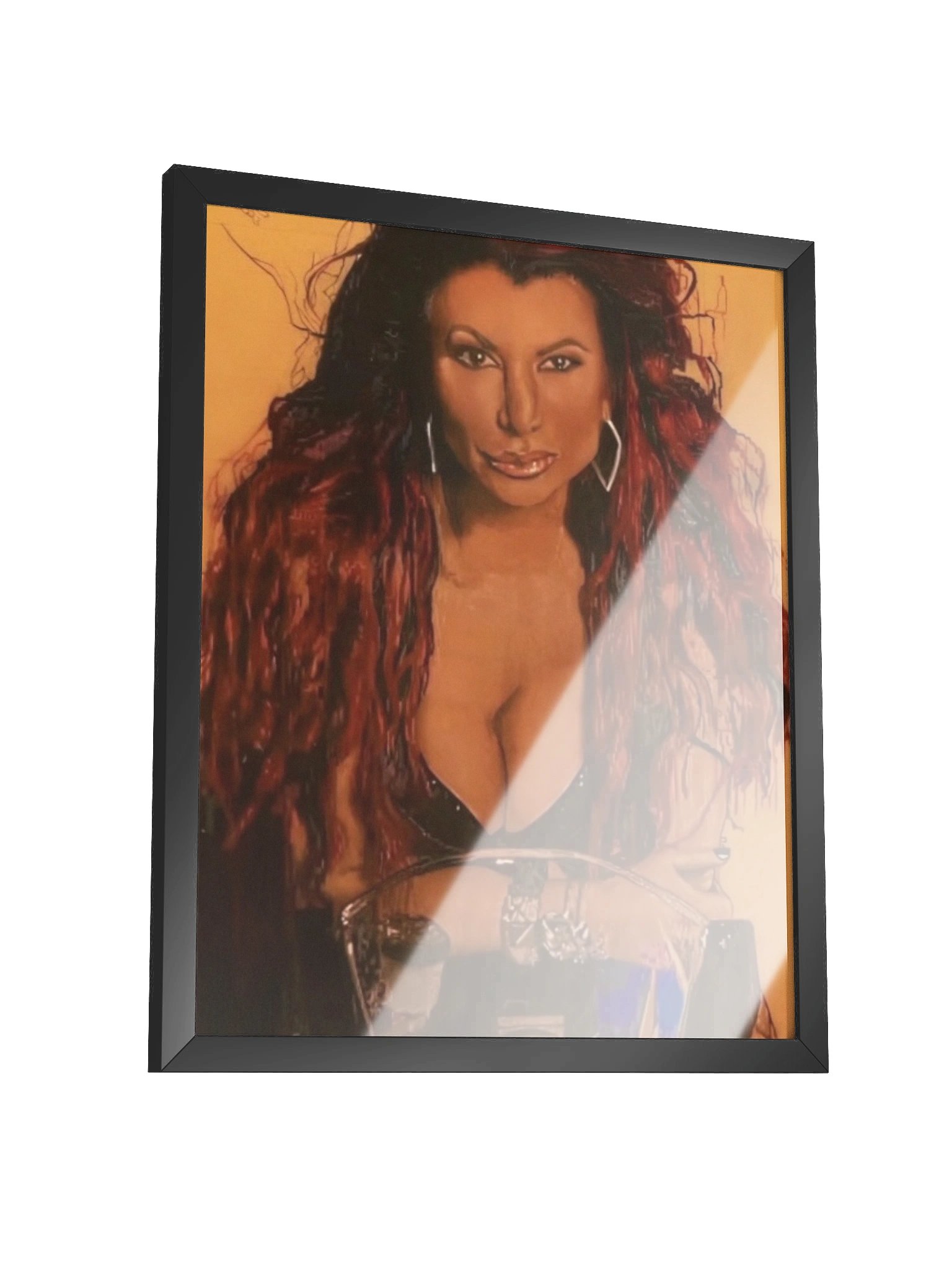 Lisa Colored Pencil Drawing Print Framed product image (3)