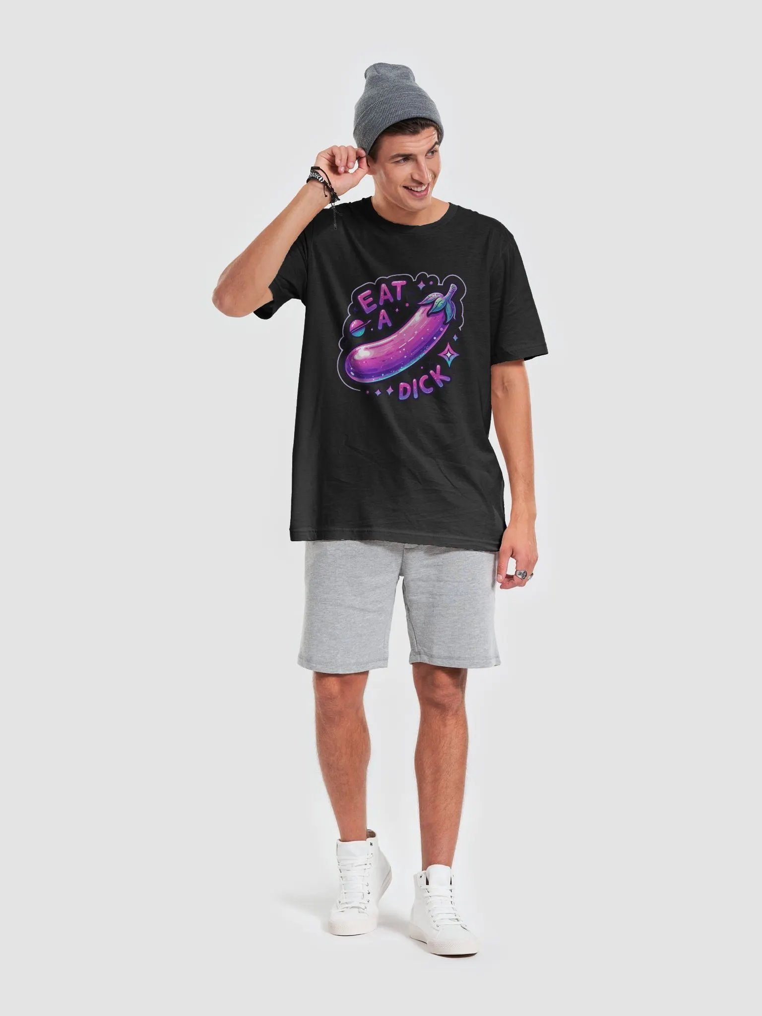 Space Eggplant T-Shirt product image (6)