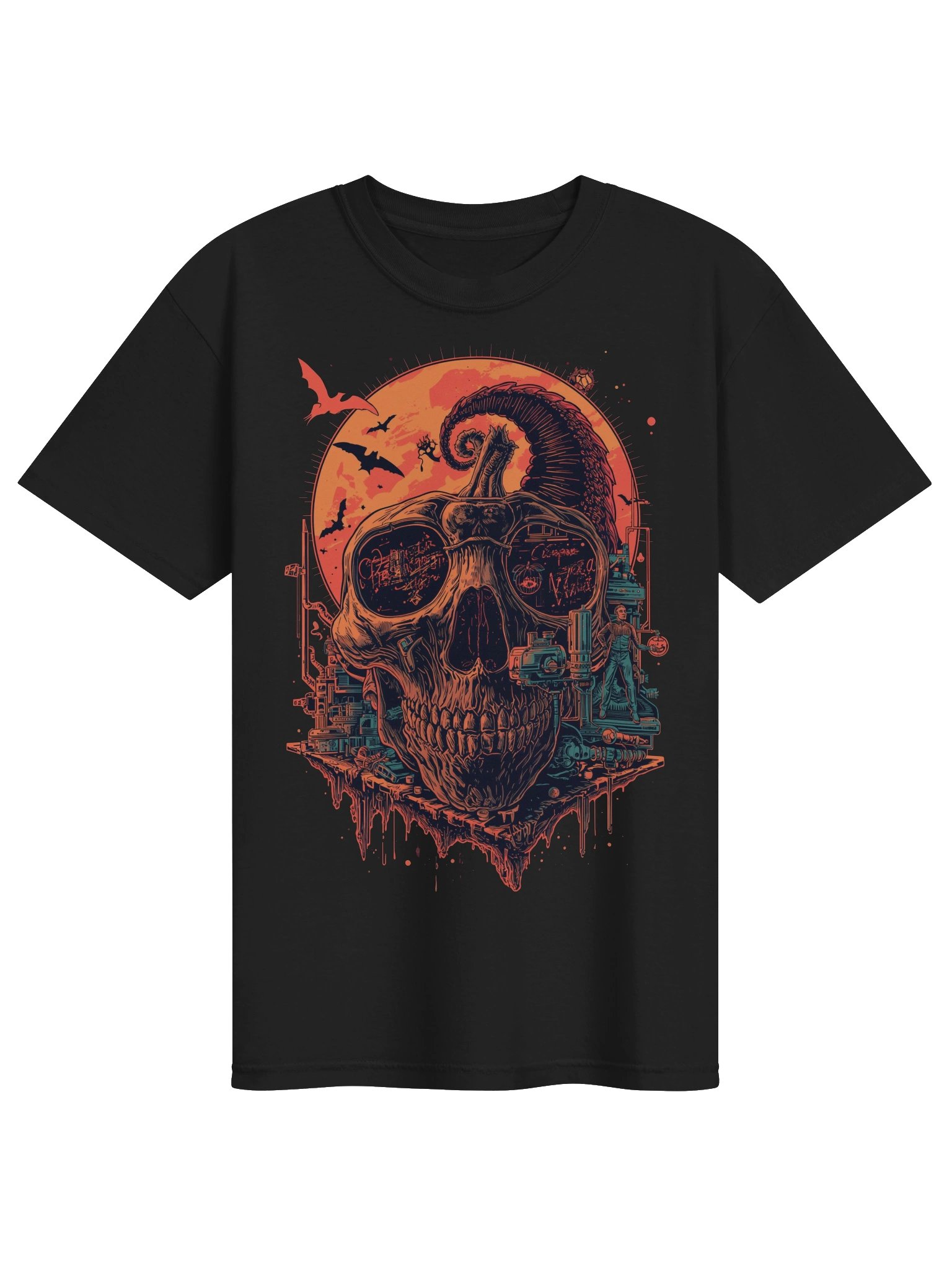 Ram Skull Bats Graphic Heavyweight T-shirt product image (1)