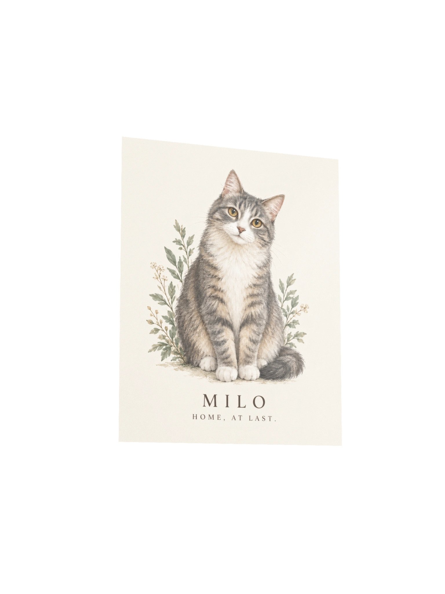 Home, at Last — Milo Botanical Cat Print product image (3)