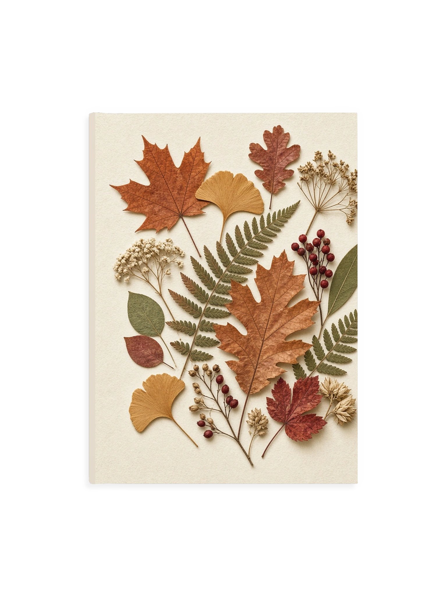 Pressed Autumn Leaves Drawing Book product image (1)