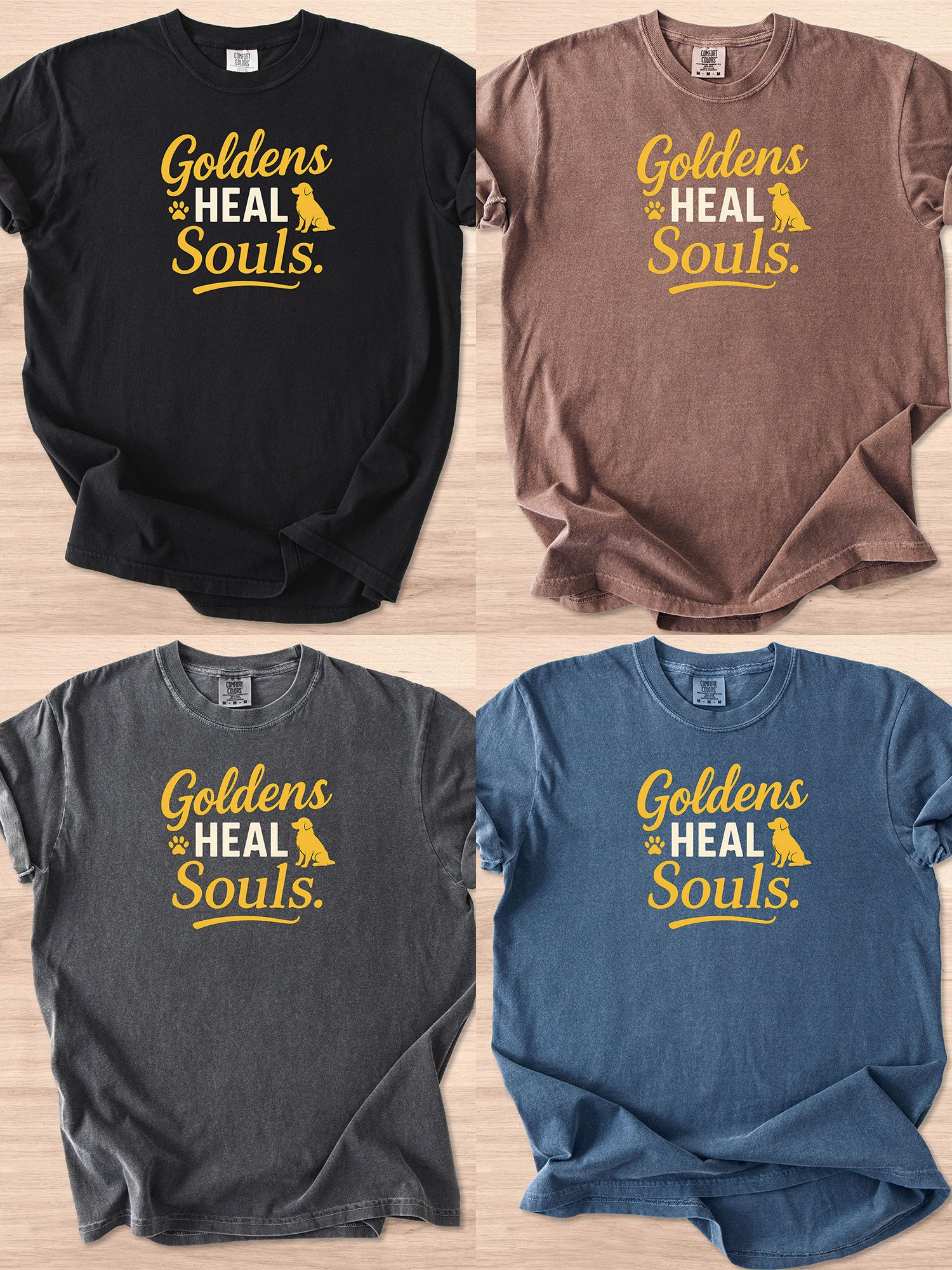 Goldens Heal Souls (Golden Retriever) Tee product image (15)