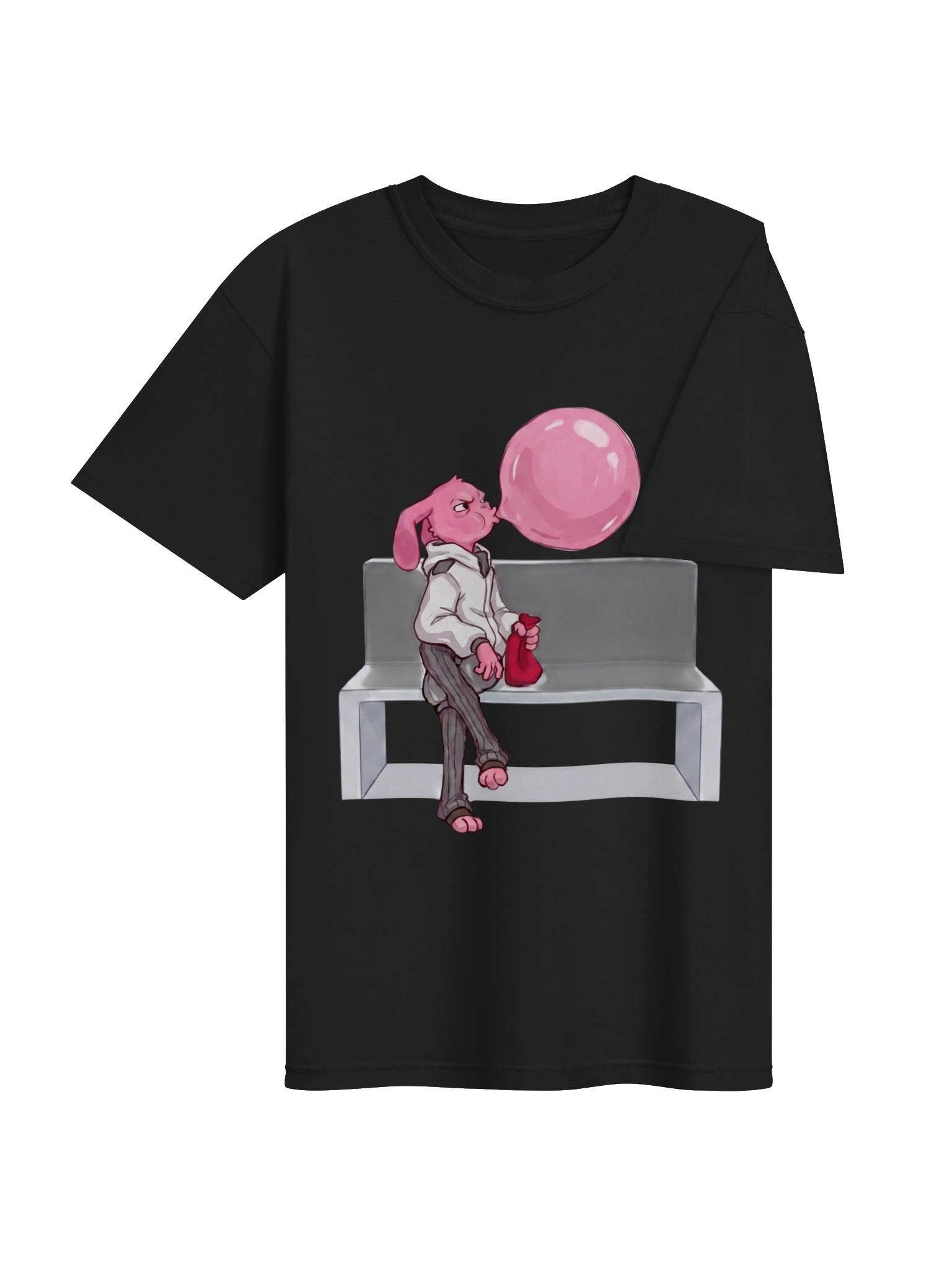 Bubblegum Bench T-Shirt – Cute Creepy Hospital Aesthetic Unisex Tee product image (44)