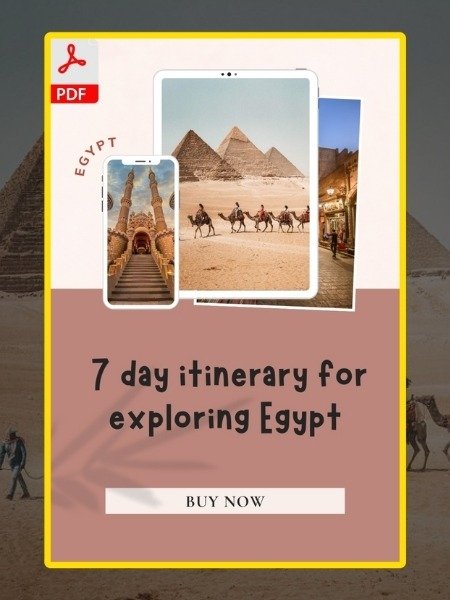 7 day itinerary for exploring Egypt product image (1)