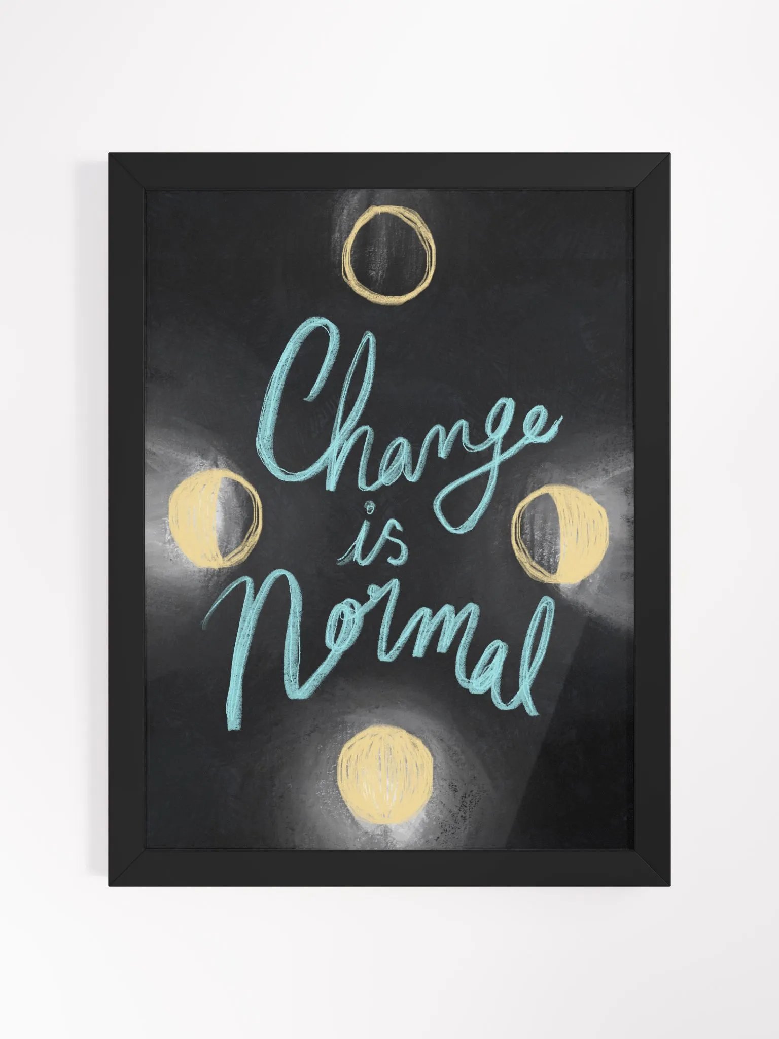 Change Is Normal Framed Art Print product image (1)
