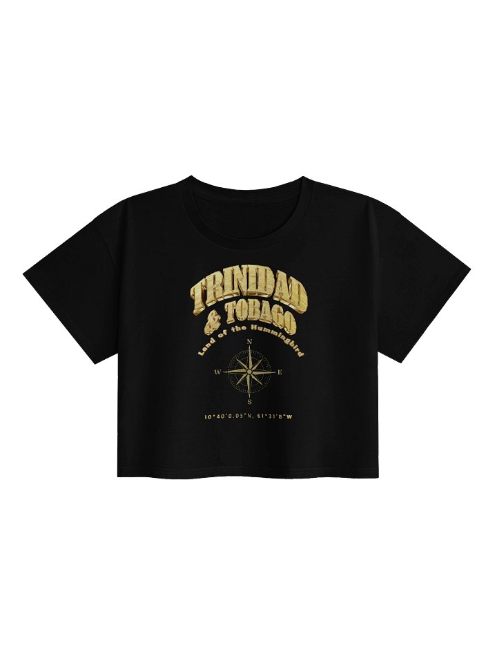 Compass - Trinidad and Tobago - Vintage Gold | Women's Premium Crop Top product image (1)