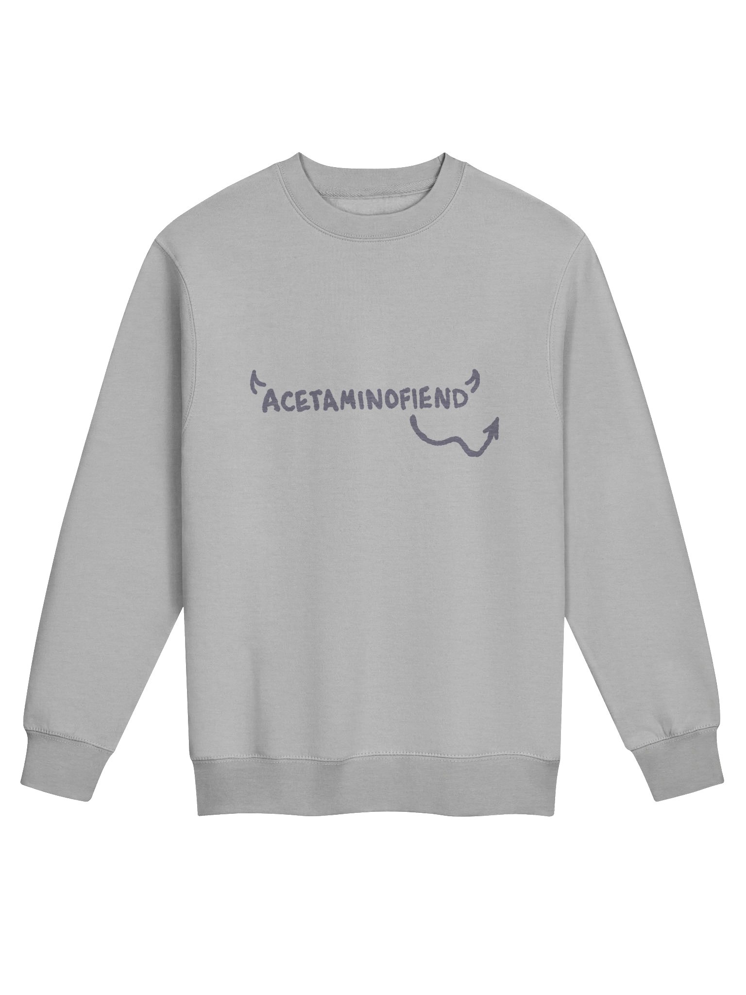 ACETAMINOFIEND handwritten (lavender) heather crewneck product image (1)
