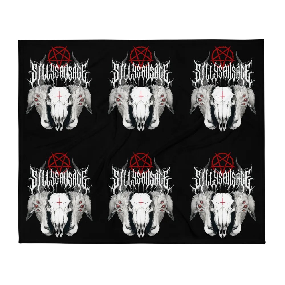 Sillysau5age Demonic Goat Blanket (Black) product image (2)