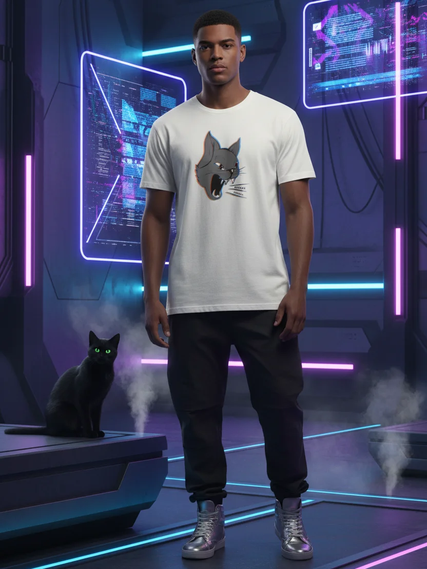 PHASE DRIFT // Cat Logo T-shirt product image (2)