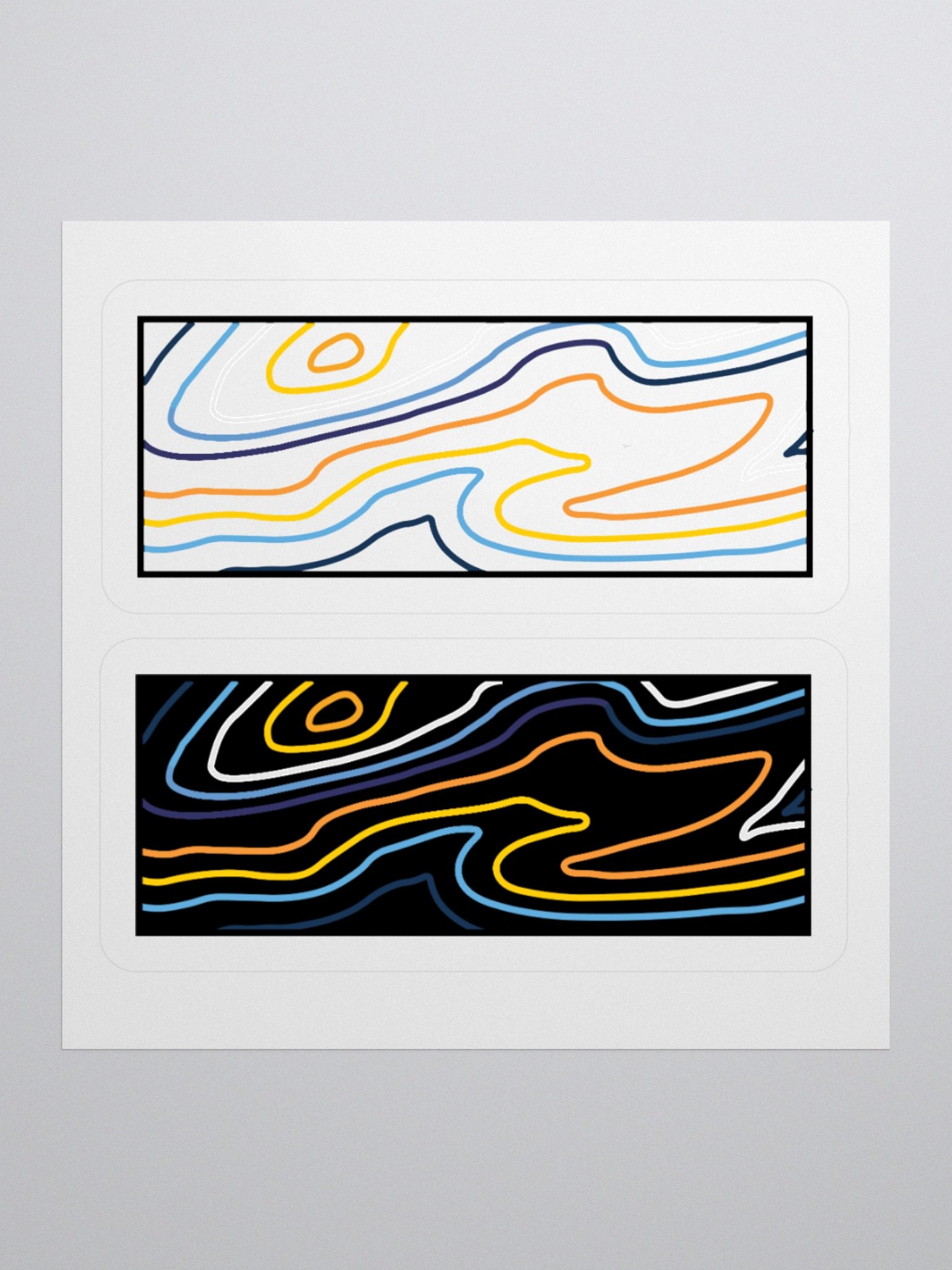 Topographic Pride- aroace sticker product image (1)