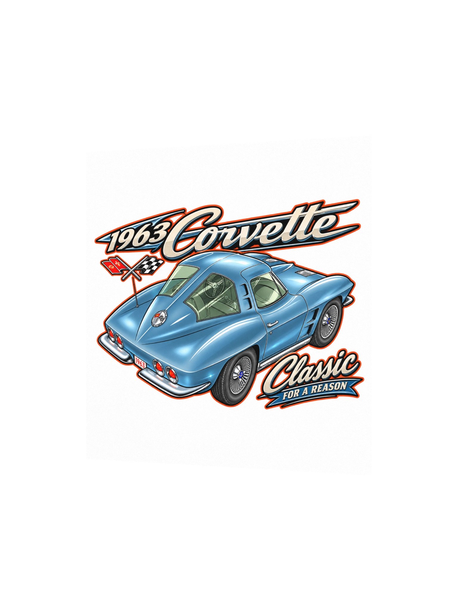 1963 Corvette – Classic in Blue Poster product image (4)