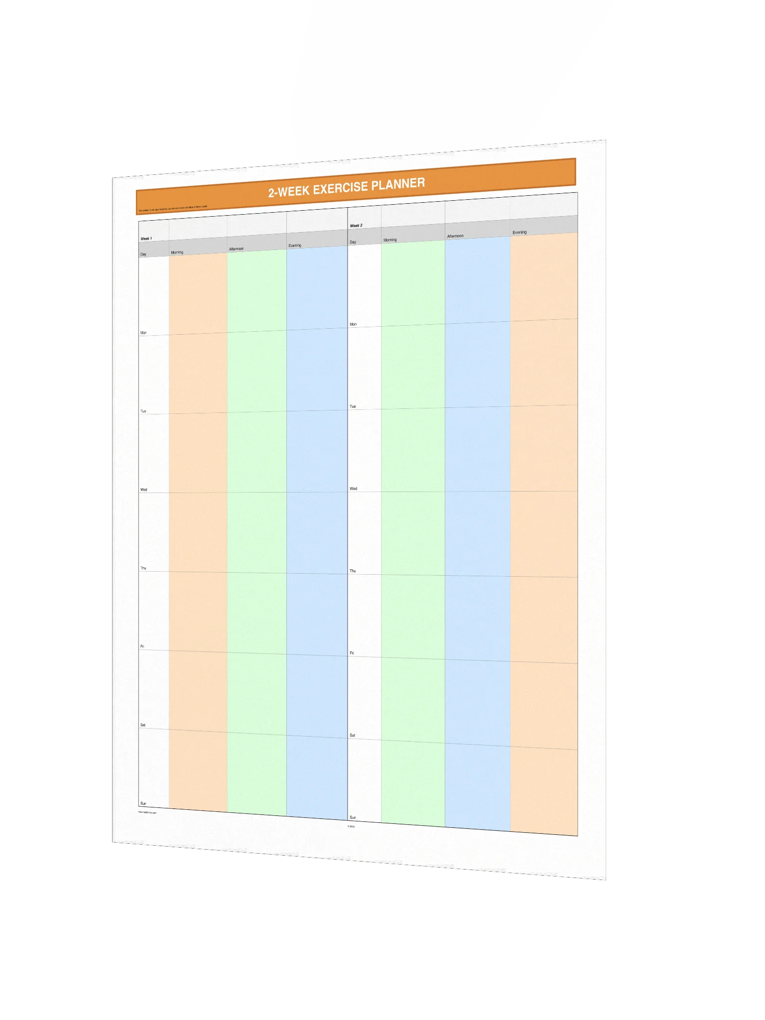 2 Week Exercise Planner product image (3)