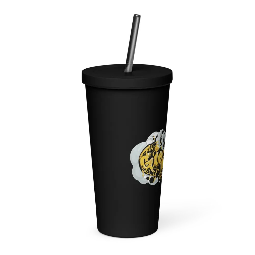 GioMetric Drippy Insulated Cup with Staw product image (4)