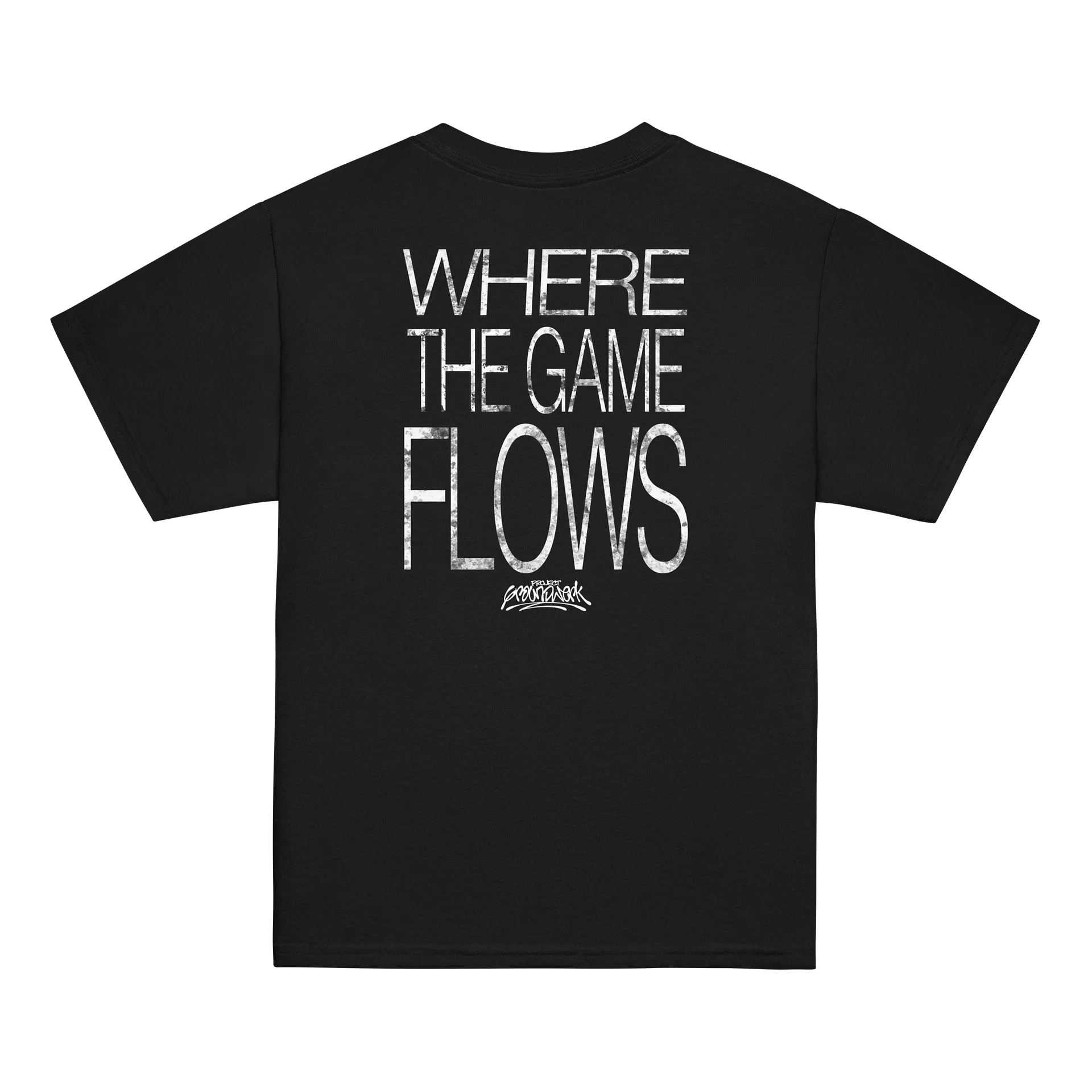 Where the Game Flows Youth Classic (Front/Back) Black Tee product image (1)