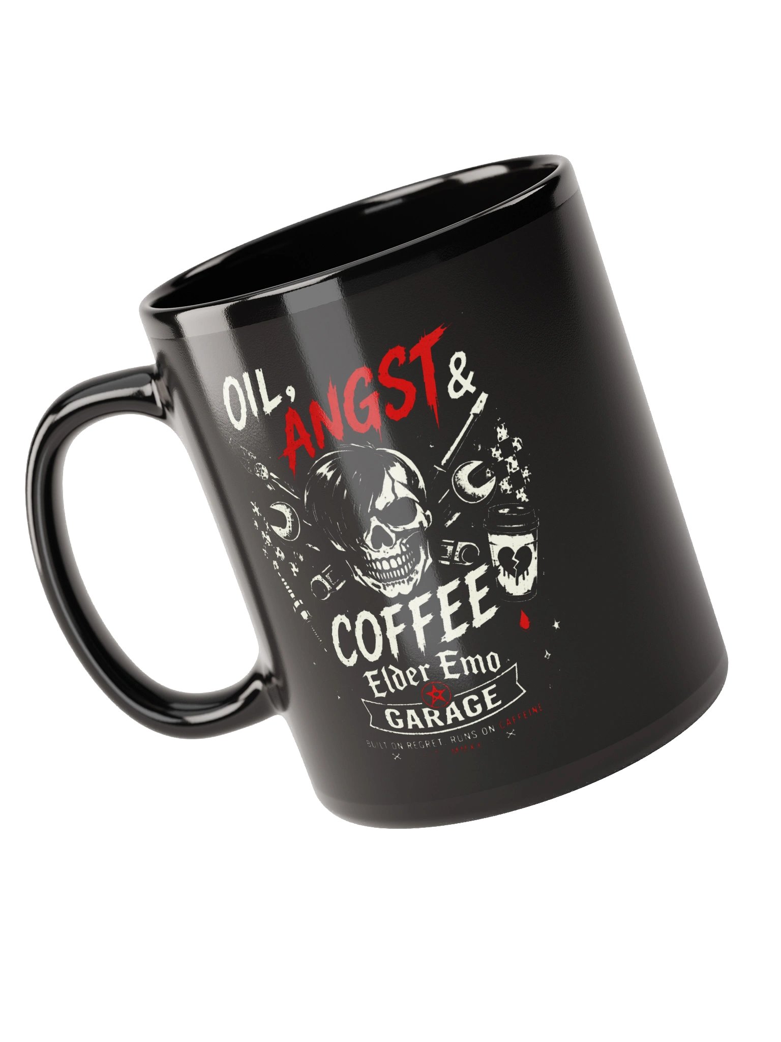 Elder Emo Garage “Oil, Angst & Coffee” Mug product image (9)