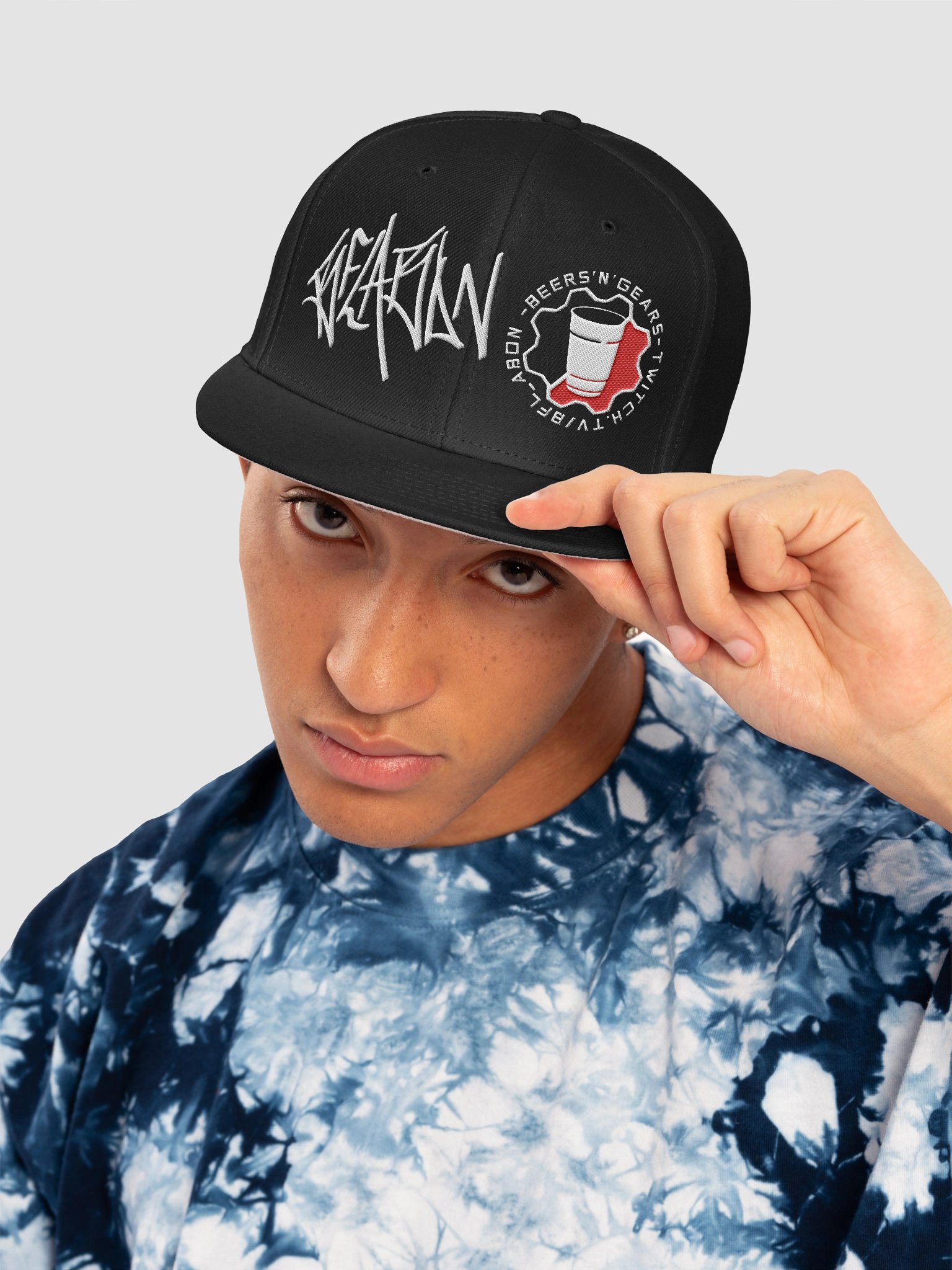 Tag and logo Snapback Cap product image (5)