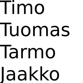 TimoTuomasTarmoJaakkoKauppa