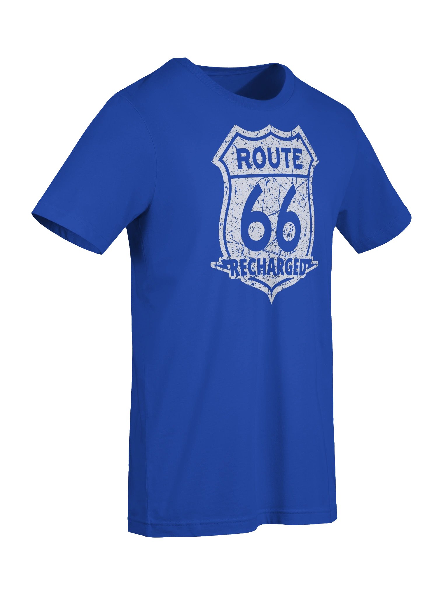 Route 66 Recharged - White Faded Shield (Unisex) product image (78)