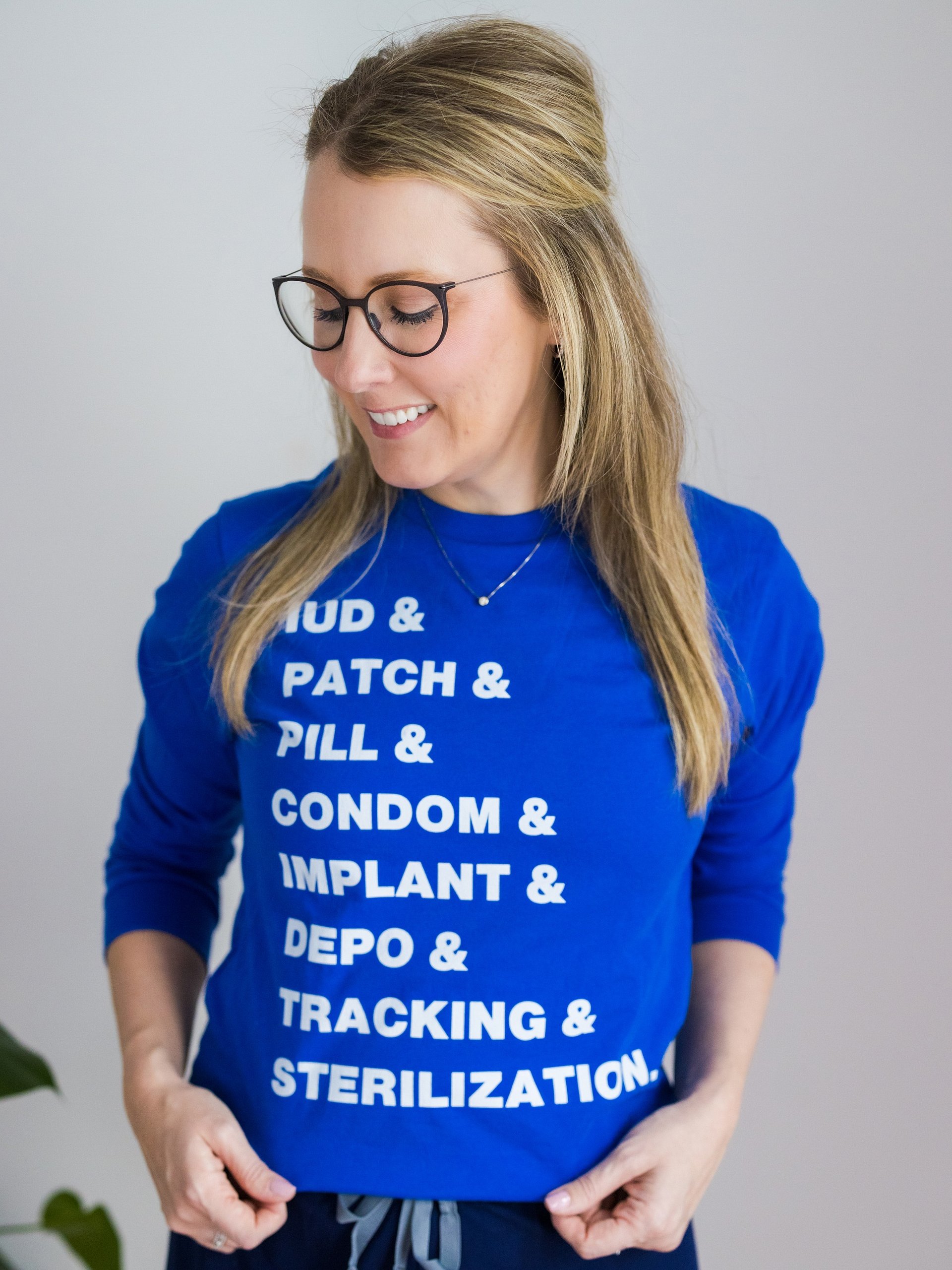 birth control & (long tee with light font) product image (33)