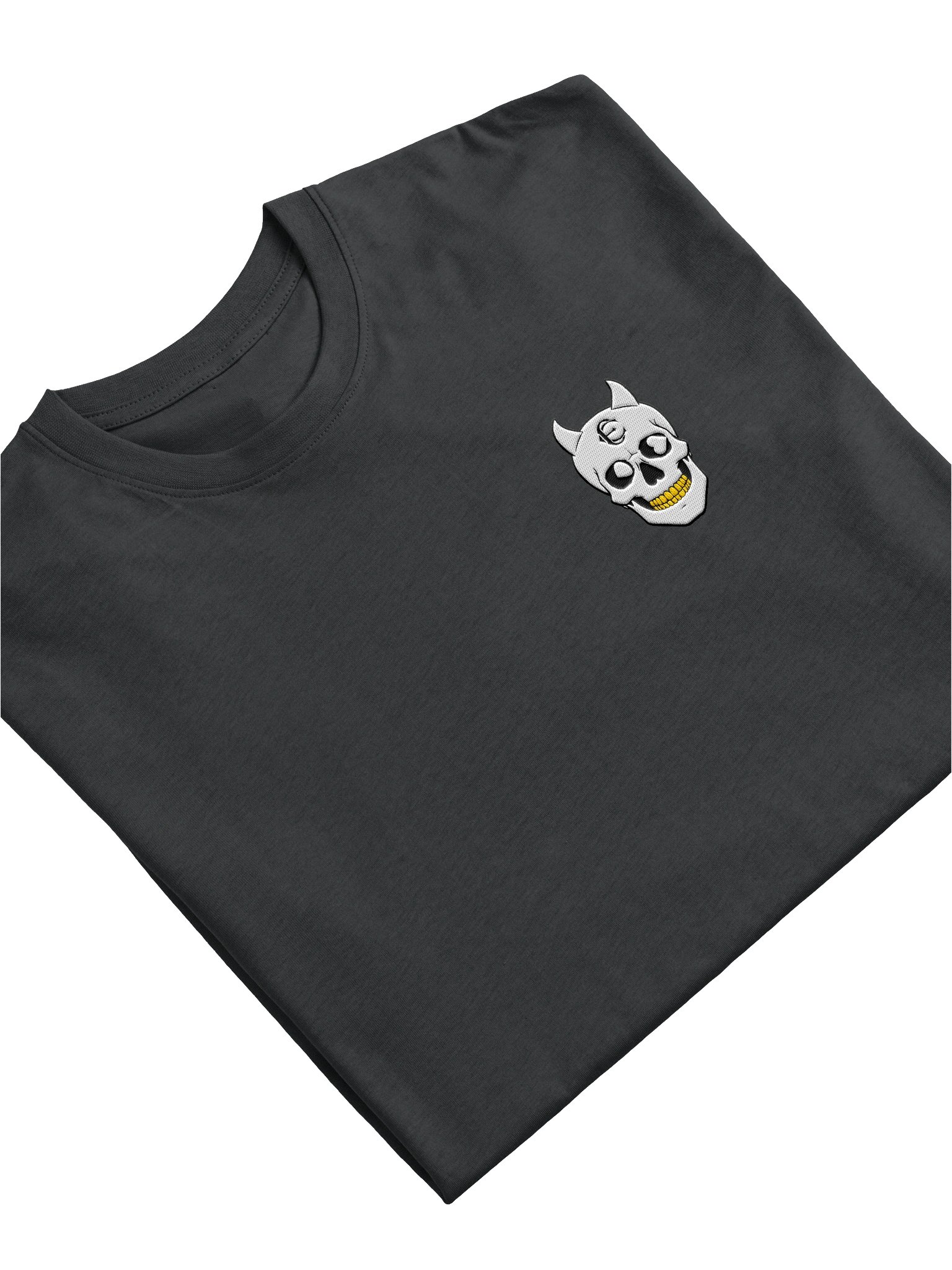 Gold Teeth Embroidered POG Skull Heavyweight Tee product image (11)
