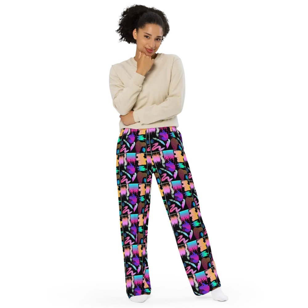 90's Pattern Unisex Wide Leg Pants | 90's Pattern Pants | 1990s Pattern product image (11)