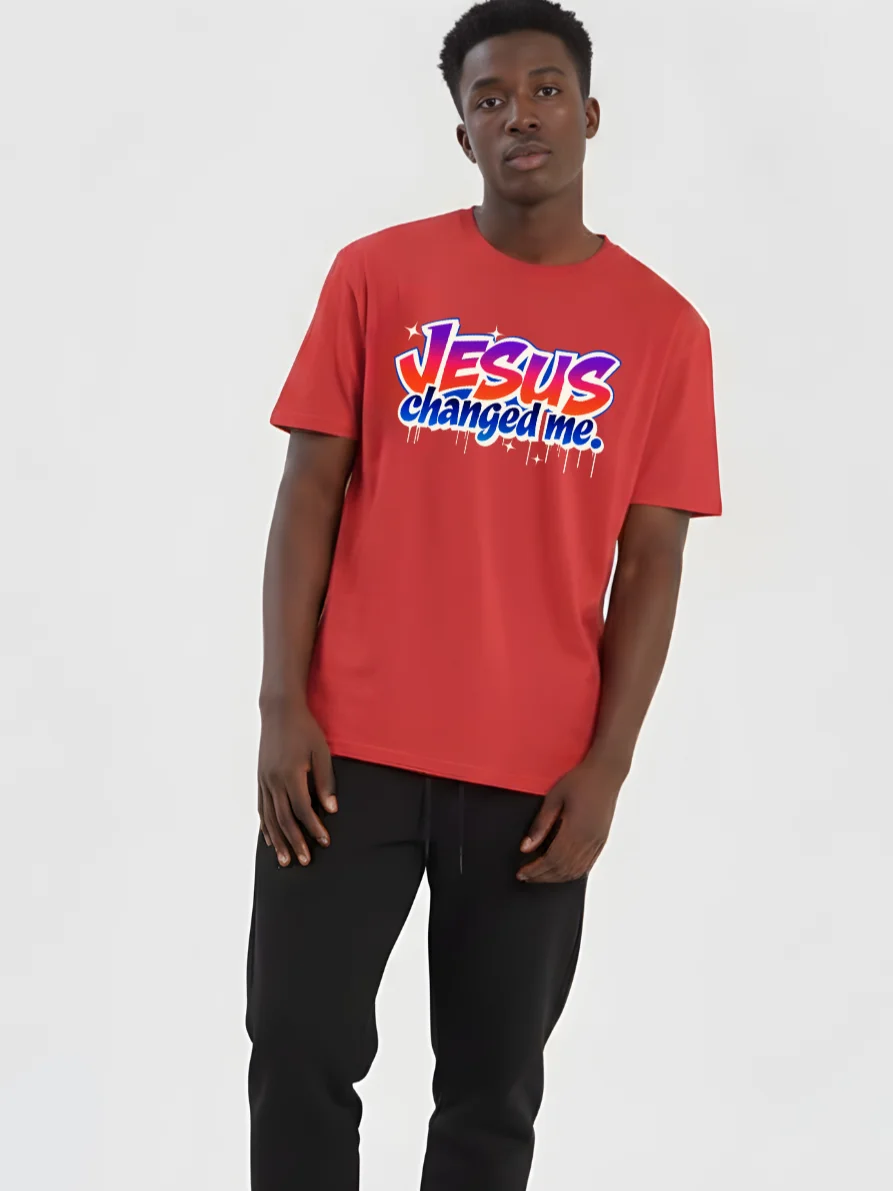 Jesus Changed Me Streetwear T-shirt product image (1)