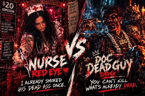NURSE RED EYE CAMPAIGN STATEMENT:  @mrsdocredeyekc
‘I already smoked his dead ass once. 
Vote for Nurse.