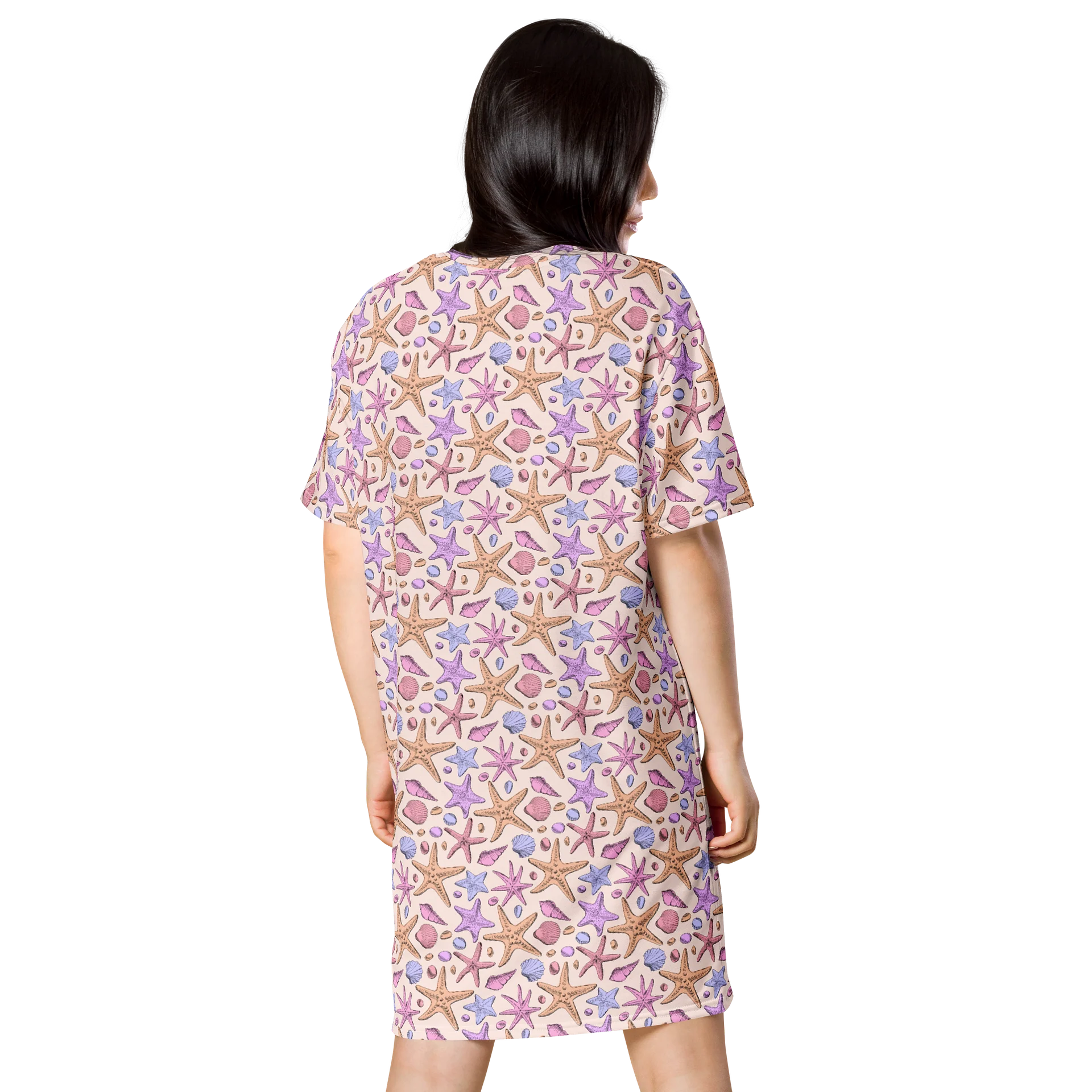 Pastel Seashell T-Shirt Dress product image (2)