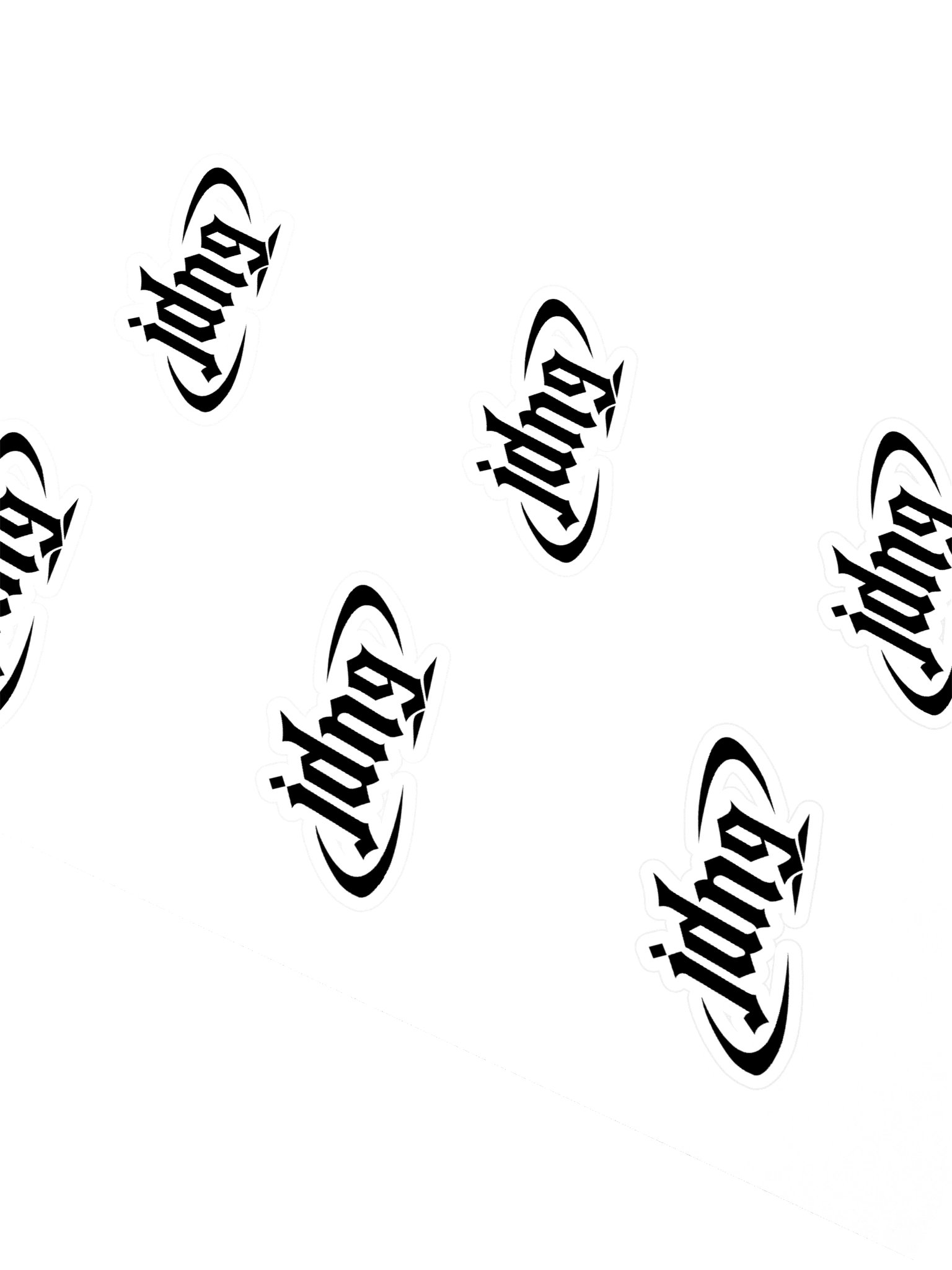 JDN9 Gothic Logo Sticker Sheet product image (2)