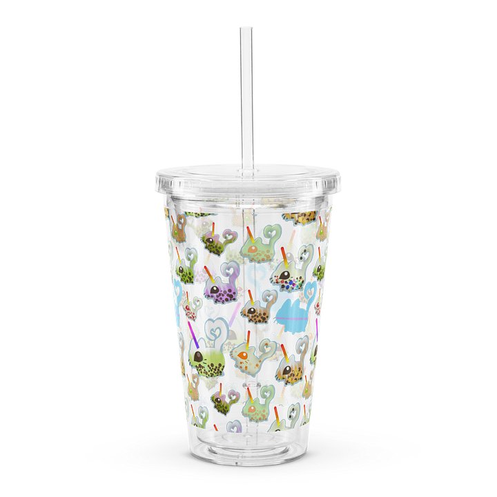 boba vanny pattern clear drink cup product image (2)