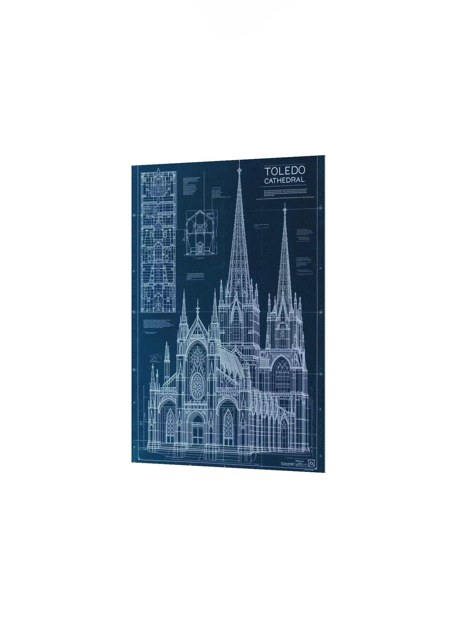 Toledo Cathedral: Primate of Spain Architectural Blueprint (Gothic Masterpiece) product image (16)