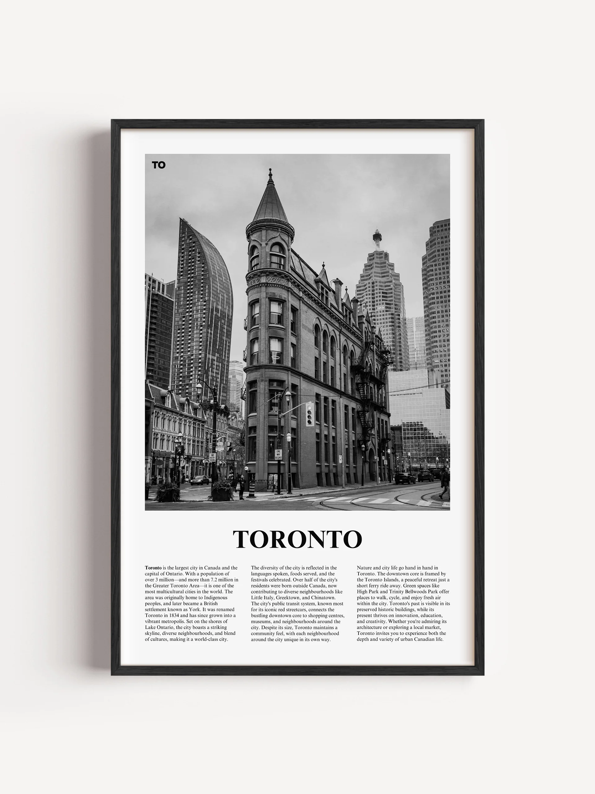 Toronto 05 Newspaper Poster | Framed product image (1)
