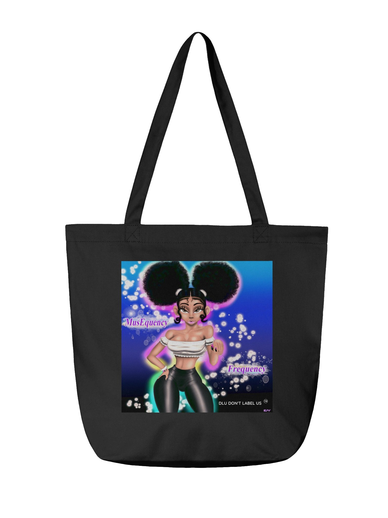 DLU DON’T LABEL US® MusEquency Chic Eco-Friendly Tote Bag product image (2)