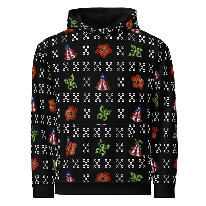 Feliz Navidad Puerto Rico Hoodie (Ugly Sweater Style) product image (1)