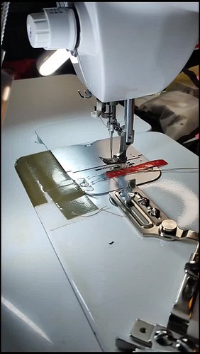 Sewing the inside row of edge stitching on a drop leg panel.

I'm trying my hand at making some better suited content for the...