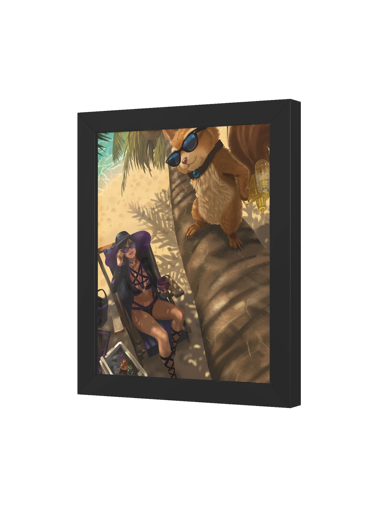 The Morrigan & Ratatoskr at the Beach: Poster - Feyluna product image (3)