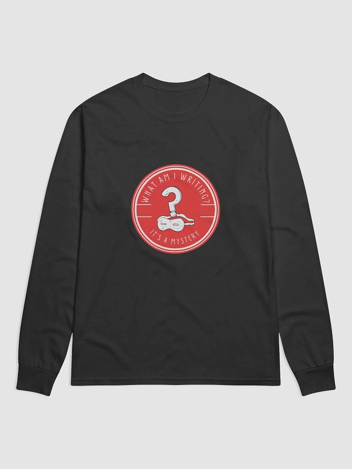 What am I Writing? It's a Mystery - Black Long Sleeve Shirt product image (1)