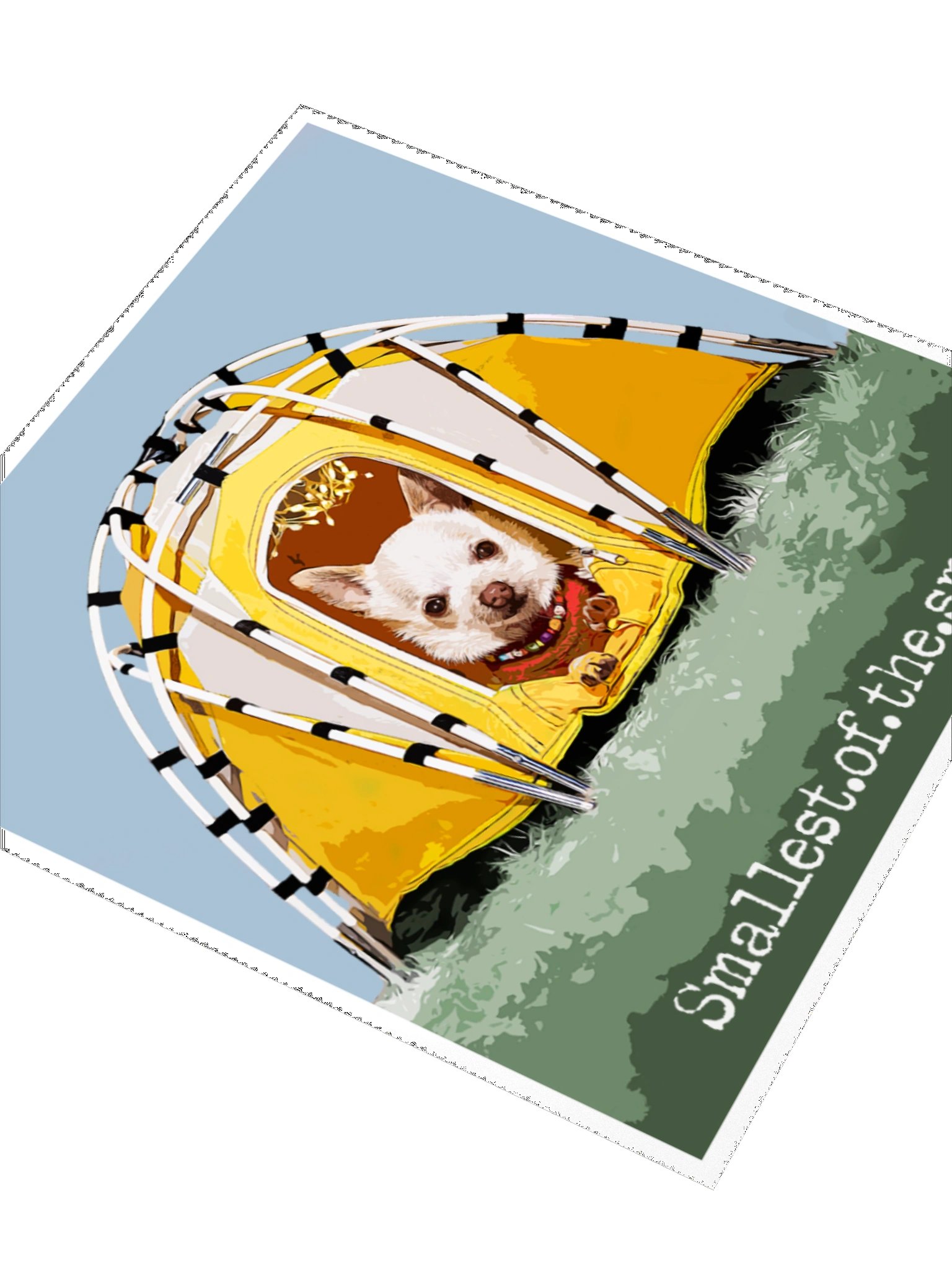 Mr. Pink Yellow Tent Stiker product image (3)