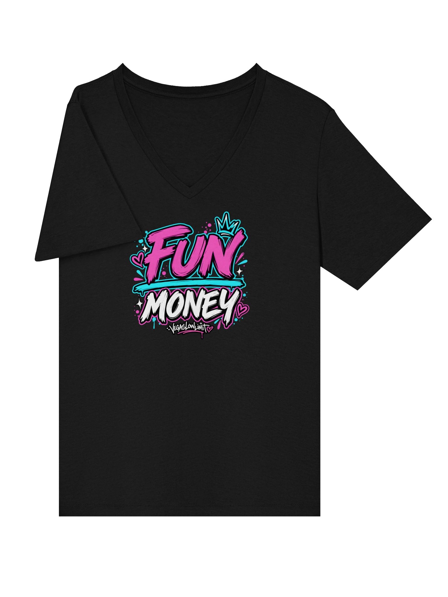 FUN / MONEY Ladies V-Neck product image (11)